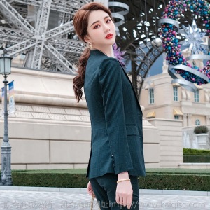 格子小西装外套女韩版英伦风2021春秋时尚气质高级感职业西服套装【4月20日发完】