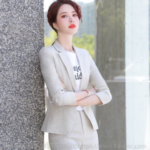 职业装女装套装2020秋季新款时尚小西服韩版修身通勤休闲西装套裤