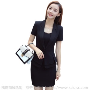 夏季职业装女装套装2021新款短袖工装女士西服面试正装西装工作服