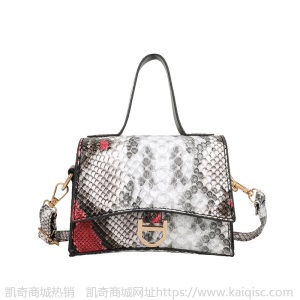 春季包包女单肩包个性蛇纹手提沙漏包2021新款ins洋气斜挎包批发