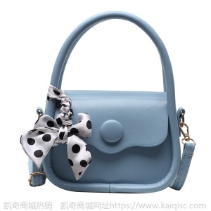 包包女包2021新款洋气时尚手提小包波点丝巾韩版迷你小方包斜挎包
