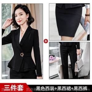 正装套装女2021新款春秋时尚西服干练工作服气质女神范西装职业装