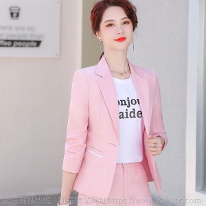 职业装女装套装2020秋季新款时尚小西服韩版修身通勤休闲西装套裤