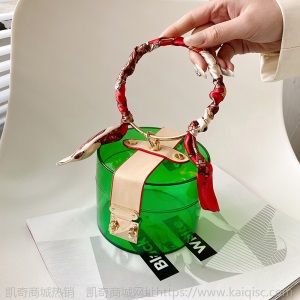 上新2021韩版ins亚克力包包斜挎包时尚网红洋气透明手提包包凯奇