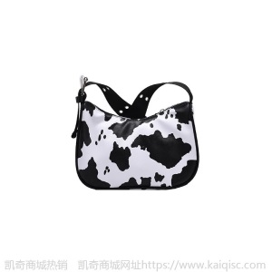 包包女2021新款可爱奶牛纹单肩腋下包ins网红质感流行单肩斜挎包