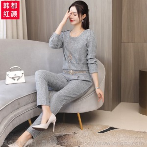 小个子两件套女装套装女2021新款潮时尚气质洋气早春季韩版职业装