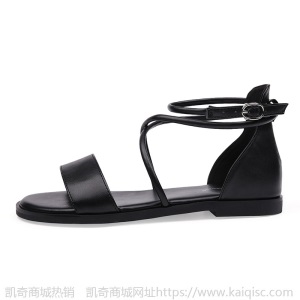 凉鞋女夏2021年新款仙女风平底鞋一字带潮ins软底小码大码女鞋子