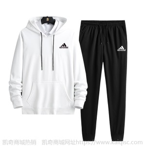 卫衣套装男潮牌秋冬加绒韩版潮流男士搭配帅气运动休闲两件套衣服