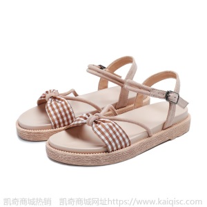 厚底两穿凉鞋女2021年新款夏季软底平底休闲韩版一字带大小码女鞋