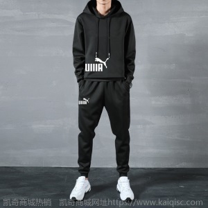 2020新款卫衣大码运动服秋季连帽宽松潮牌男士休闲套装男装两件套