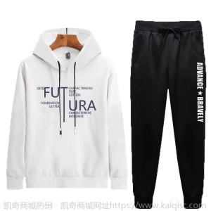 秋冬新款男士运动套装休闲长袖青少年连帽卫衣潮流团购中学生