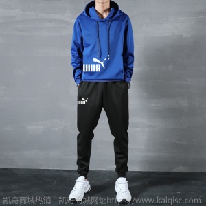 2020新款卫衣大码运动服秋季连帽宽松潮牌男士休闲套装男装两件套