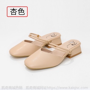包头凉鞋女2021年新款夏季休闲小仙女风ins潮中跟粗跟大小码女鞋
