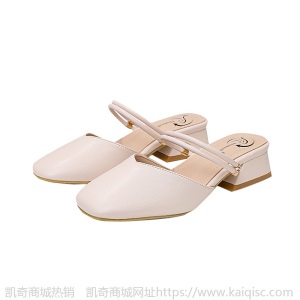 包头凉鞋女2021年新款夏季休闲小仙女风ins潮中跟粗跟大小码女鞋