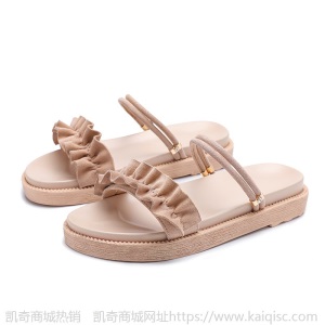 厚底两穿凉鞋女2021年新款夏季软底平底休闲韩版一字带大小码女鞋