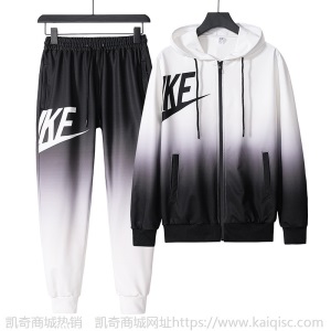 春秋季长裤渐变时尚休闲时尚休闲套装帅气青少年卫衣长袖潮牌男装