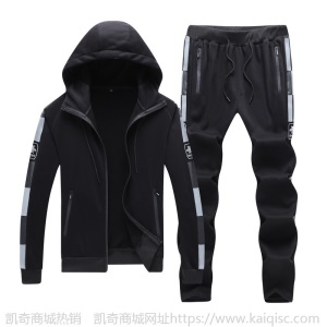 休闲运动套装男2021春秋款男生卫衣韩版潮流大码薄款运动服两件套