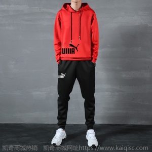 2020新款卫衣大码运动服秋季连帽宽松潮牌男士休闲套装男装两件套