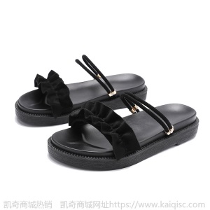 厚底两穿凉鞋女2021年新款夏季软底平底休闲韩版一字带大小码女鞋
