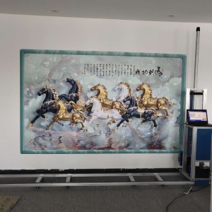 高性价比文化艺术墙体彩绘机 户外墙体彩色3D喷绘机 智能打印机