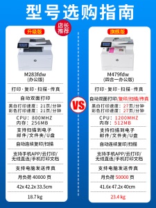 惠普M283fdw彩色激光打印机复印扫描一体机281商务办公家用479fdw