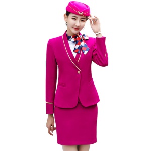 南航空姐制服女职业装空乘艺考高铁乘务员马甲套装酒店工作服秋冬