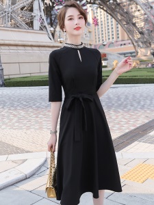 2020新款早春职业通勤连衣裙收腰显瘦气质洋气a字裙女时尚工作服