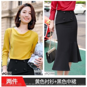 红色衬衫女春秋时尚气质洋气宽松上衣设计感小众丝滑缎面雪纺衬衣