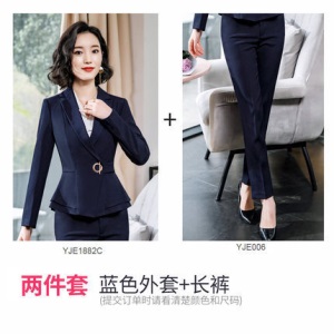 职业装女套装西服OL工作服时尚气质女士红色小西装正装2020春新款