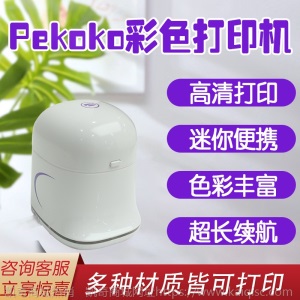 Pekoko皮可可彩色标签打印机K1手持便携蓝牙迷你喷墨打印机MBrush