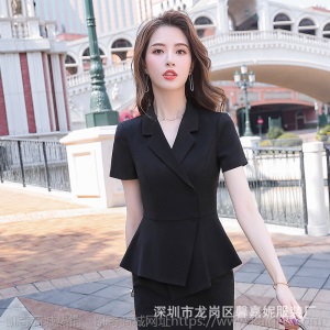 夏季高端职业装气质女神范时尚套装女美容师美容院工作服上班正装