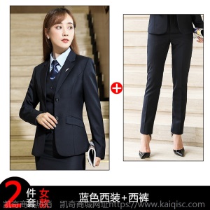 男女同款西服商务西装套装银行公务员面试职业正装秋冬黑色工作服