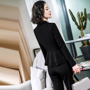 职业装女套装西服OL工作服时尚气质女士红色小西装正装2020春新款