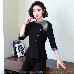职业装套装春夏上班时尚气质女神范夏天金店酒店经理前台工作服女
