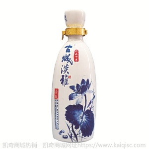 新疆第一窖 古城酒 淡雅清风 纯粮食白酒 清香型42度 500ml 六瓶整箱 淡雅 清风