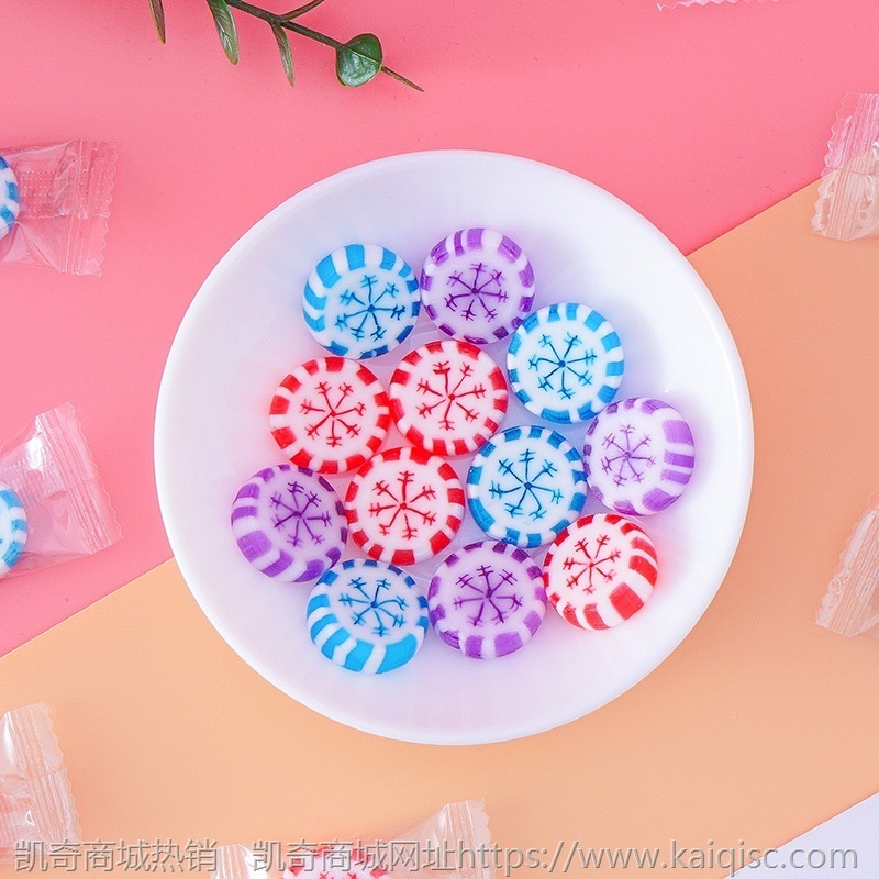 网红水果切片糖500g创意手工硬糖儿童可爱卡通婚庆喜糖果散装批发