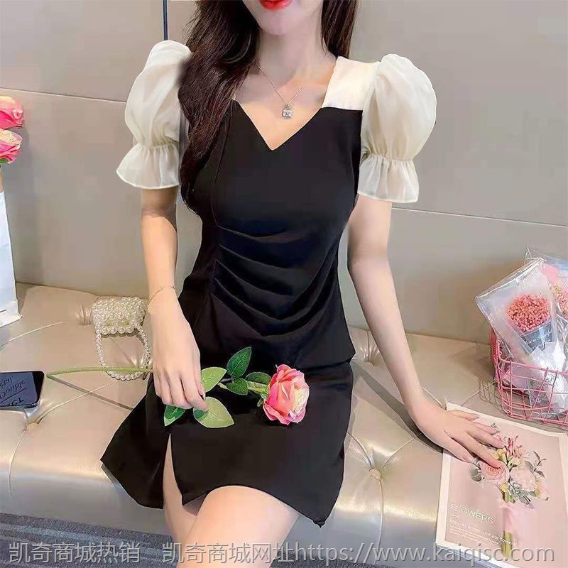 连衣裙夏温柔风气质早秋显瘦时尚新款法式法式衬衣裙气质复古裙子