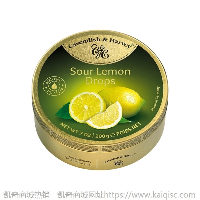 德国进口糖果嘉云糖混合水果味热带水果罐装喜糖礼物零食200g批发