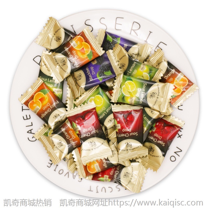 德国进口嘉云糖散装喜糖水果味硬糖礼盒装休闲糖果零食进口糖500g