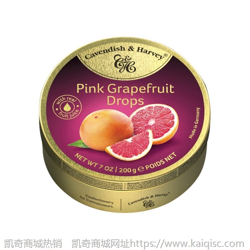 德国进口糖果嘉云糖混合水果味热带水果罐装喜糖礼物零食200g批发