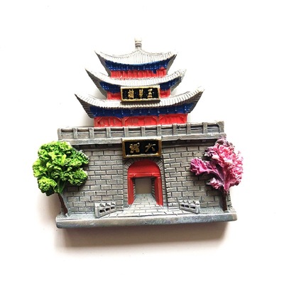 中国国内城市特色旅游纪念品礼物杭州内蒙古 兰州济南 冰箱贴