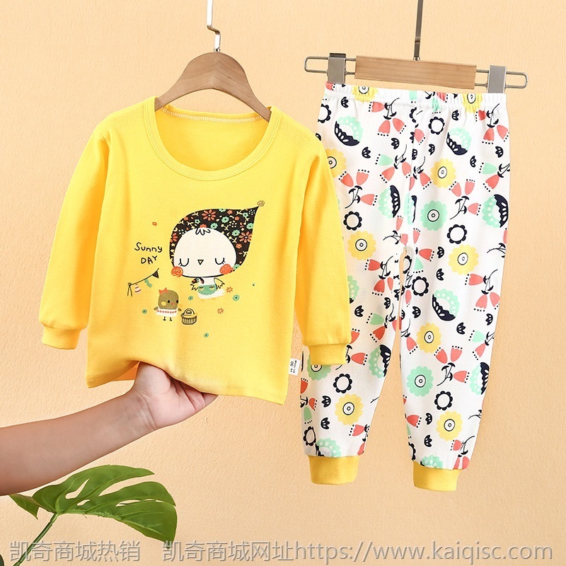 21秋季新款中大童内衣套装秋衣秋裤儿童印花家居服睡衣童装批发