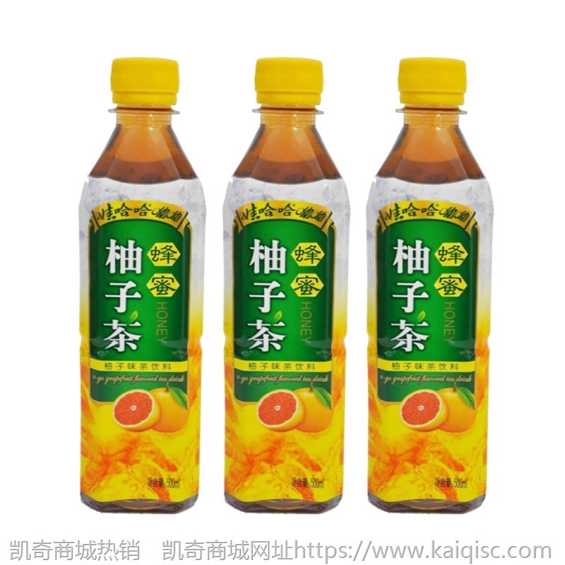 娃哈哈蜂蜜柚子茶碳酸饮料500ml*15瓶/箱