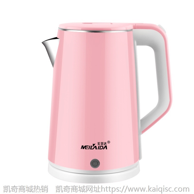 工厂直供电热水壶自动断电2.3L双层烧水壶小家电批发礼品定制LOGO