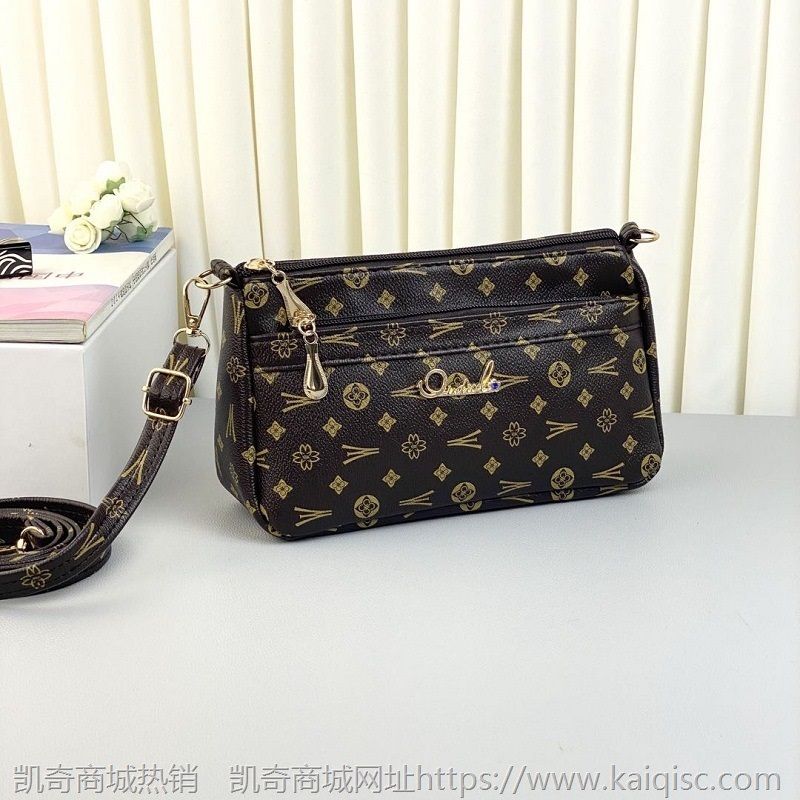 千姿狐新款中年妈妈包包大容量多层收银多用包摆摊斜挎包女包批发