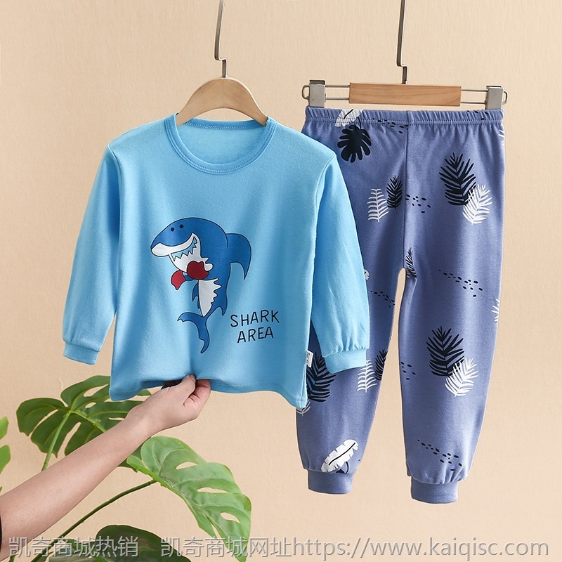21秋季新款中大童内衣套装秋衣秋裤儿童印花家居服睡衣童装批发