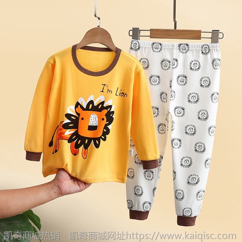 21秋季新款中大童内衣套装秋衣秋裤儿童印花家居服睡衣童装批发