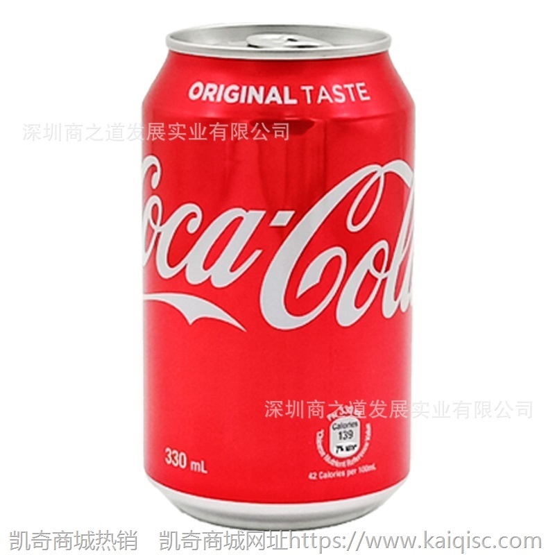 香港进口 港版可口可乐太古零度原味汽水易拉罐 330ml*24罐/箱