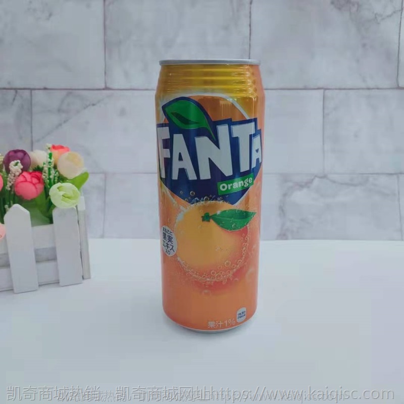 日本可口可乐果味碳酸饮料白桃味香橙味葡萄味500ml300ml罐装饮品