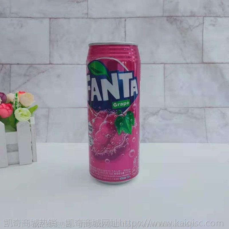 日本可口可乐果味碳酸饮料白桃味香橙味葡萄味500ml300ml罐装饮品